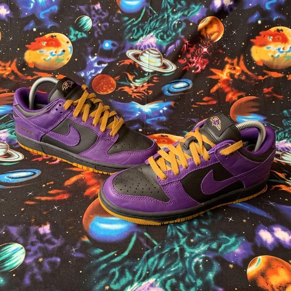 Nike Shoes - Vintage Nike Dunk Low SB NFL Ravens Wmns 7.5